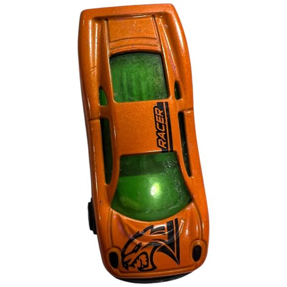 Greenbrier International 9809 Orange Green Racer Diecast Car 164 - Picture 1 of 7